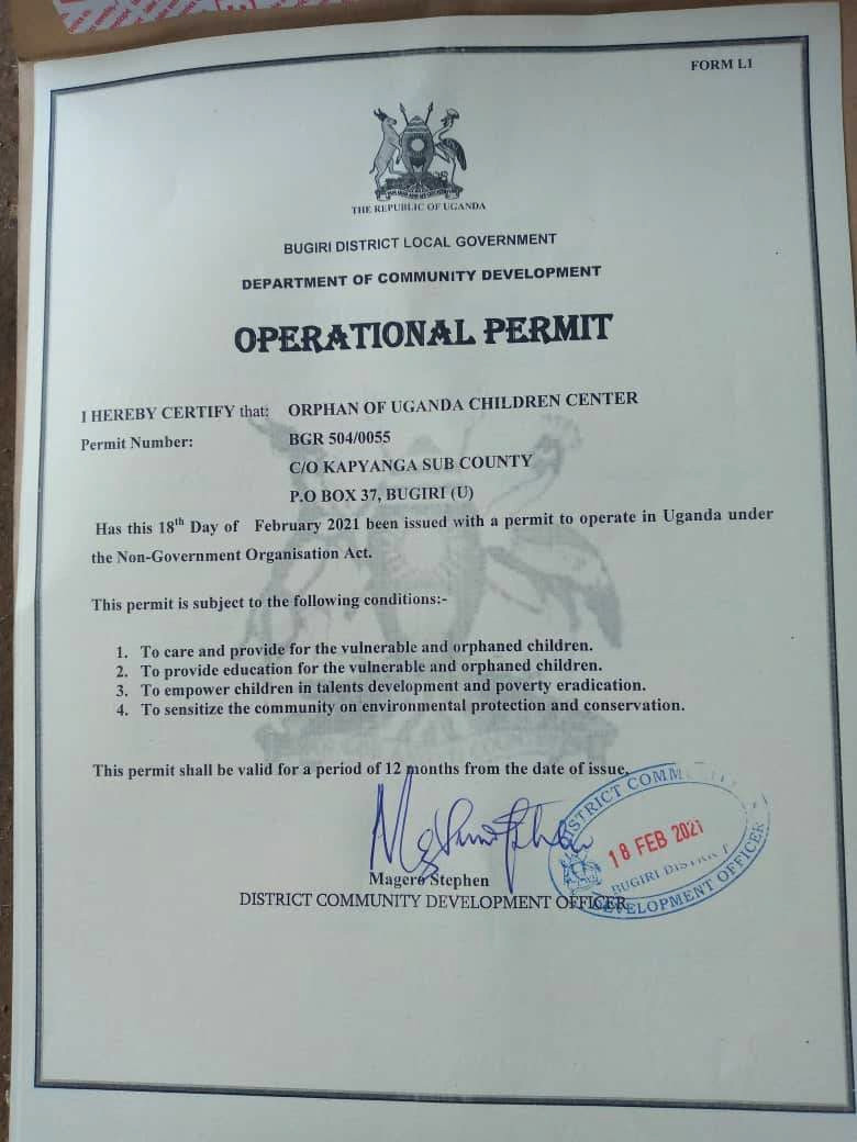 Operational Permit